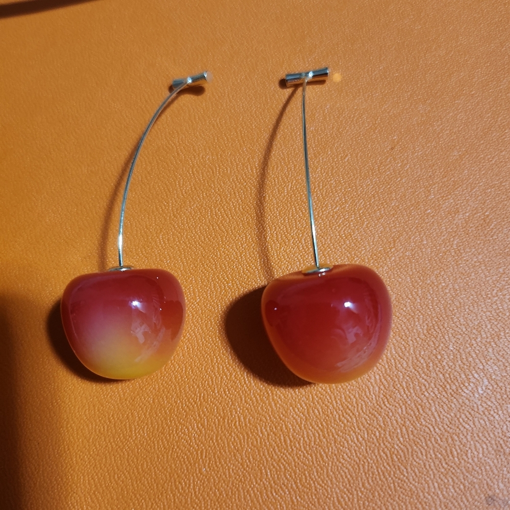 Cherry Drop Earrings